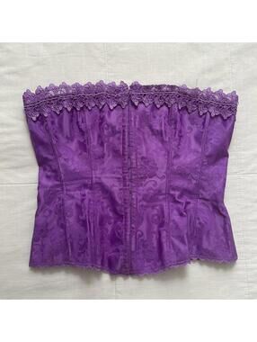 Frederick's of Hollywood purple corset top Size Small
